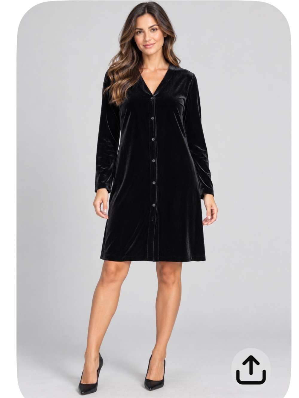 DkNy velvet button front dress size large whimsigoth